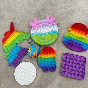 Colorful Pop It Fidget Toy Set